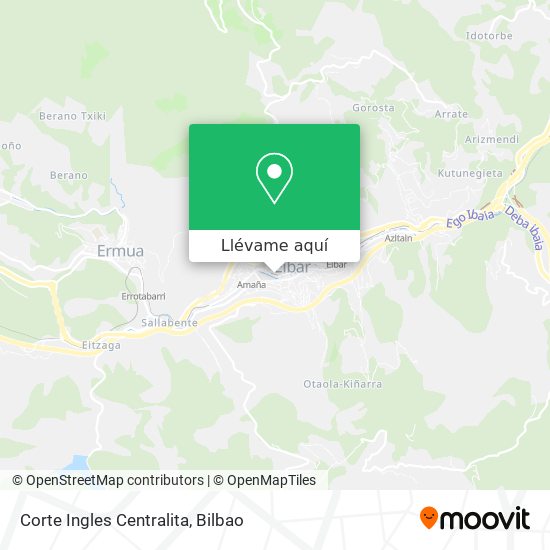 Mapa Corte Ingles Centralita