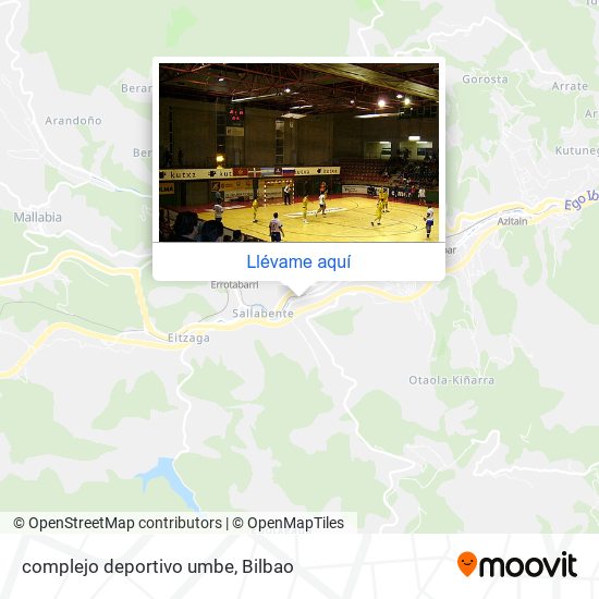 Mapa complejo deportivo umbe