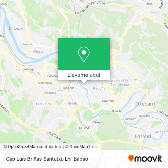 Mapa Cep Luis Briñas-Santutxu Lhi