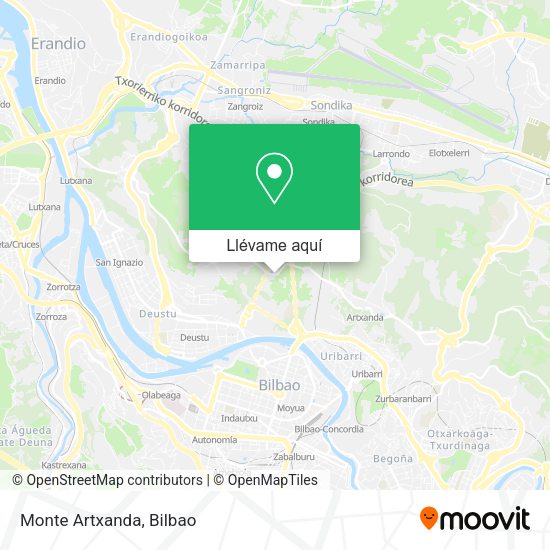 Mapa Monte Artxanda