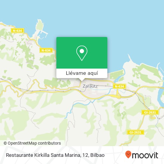 Mapa Restaurante Kirkilla Santa Marina, 12