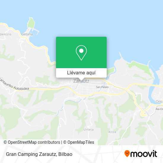 Mapa Gran Camping Zarautz