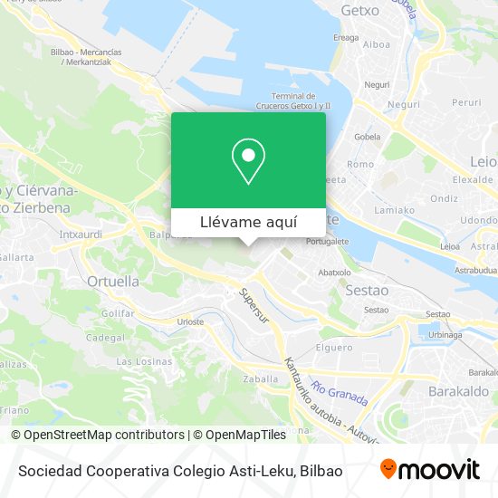 Mapa Sociedad Cooperativa Colegio Asti-Leku