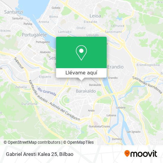 Mapa Gabriel Aresti Kalea 25