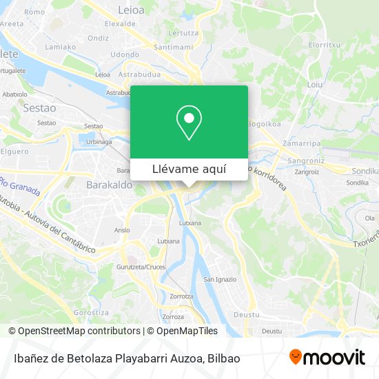 Mapa Ibañez de Betolaza Playabarri Auzoa