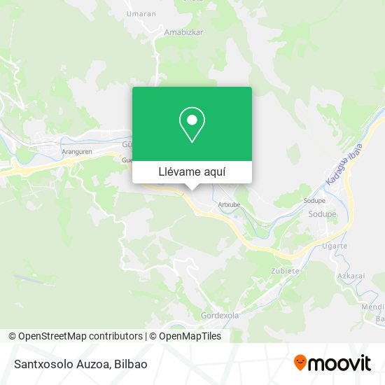 Mapa Santxosolo Auzoa