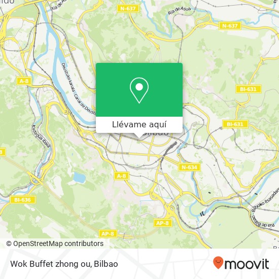 Mapa Wok Buffet zhong ou