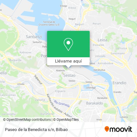 Mapa Paseo de la Benedicta s/n
