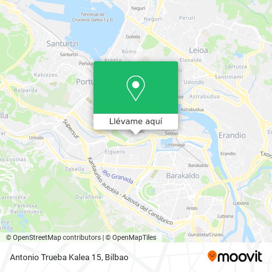 Mapa Antonio Trueba Kalea 15