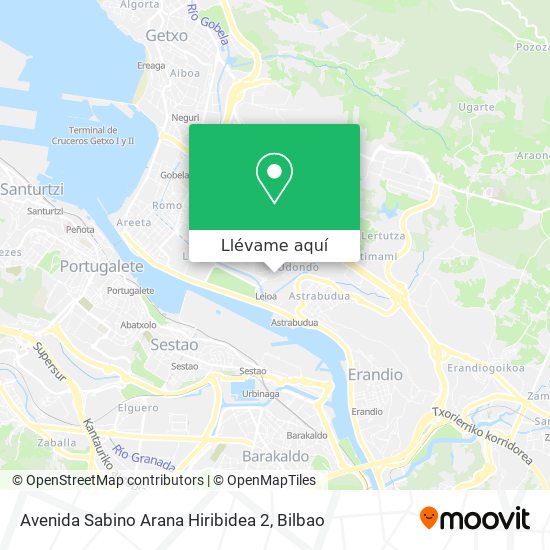 Mapa Avenida Sabino Arana Hiribidea 2