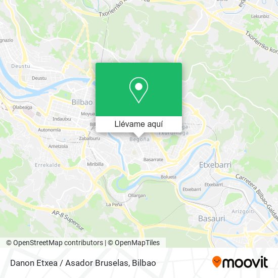 Mapa Danon Etxea / Asador Bruselas