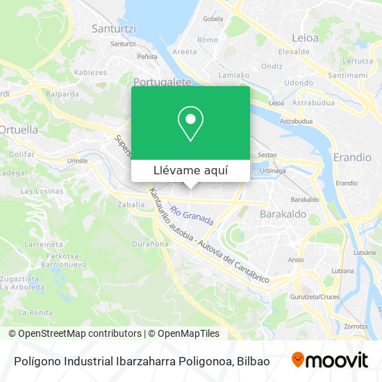 Mapa Polígono Industrial Ibarzaharra Poligonoa