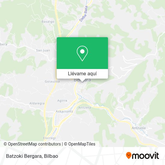 Mapa Batzoki Bergara