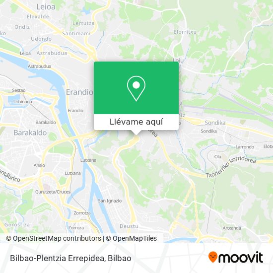 Mapa Bilbao-Plentzia Errepidea