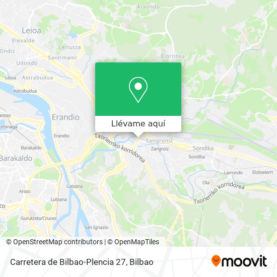Mapa Carretera de Bilbao-Plencia 27