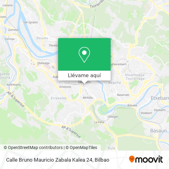 Mapa Calle Bruno Mauricio Zabala Kalea 24