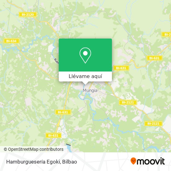 Mapa Hamburguesería Egoki