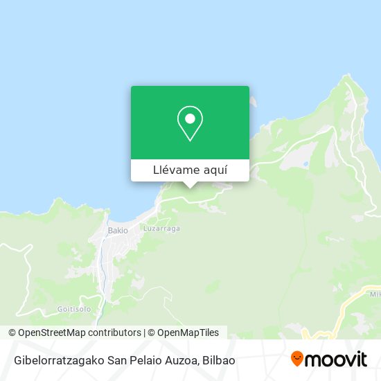 Mapa Gibelorratzagako San Pelaio Auzoa