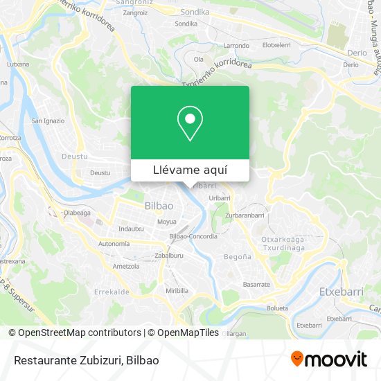 Mapa Restaurante Zubizuri