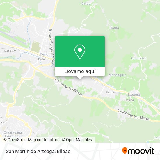 Mapa San Martín de Arteaga