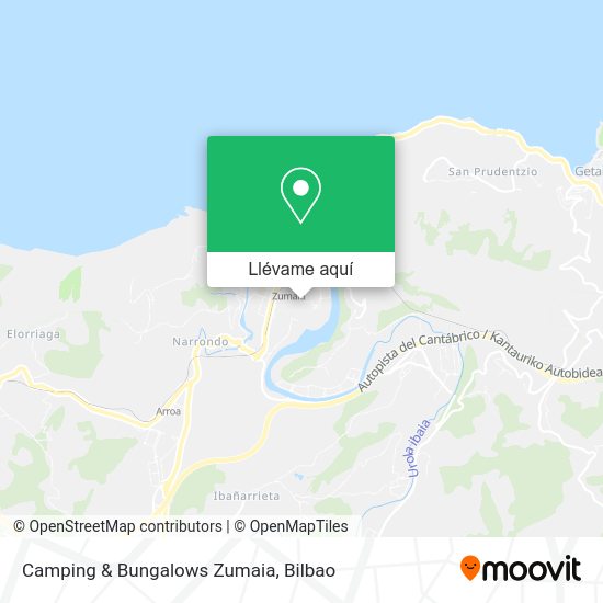 Mapa Camping & Bungalows Zumaia