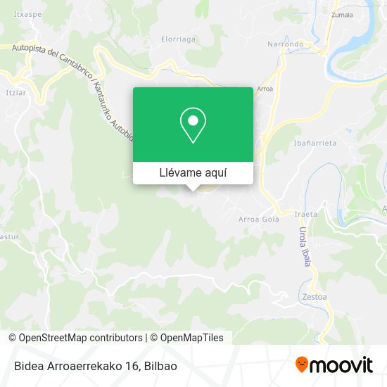 Mapa Bidea Arroaerrekako 16