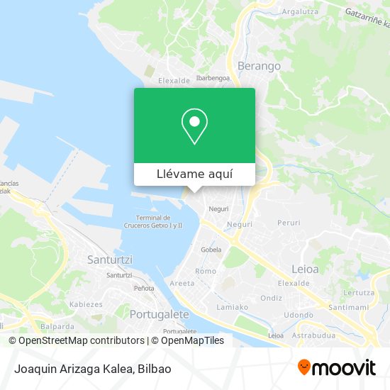 Mapa Joaquin Arizaga Kalea