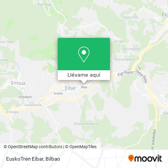 Mapa EuskoTren Eibar