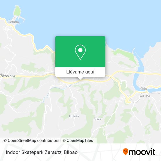 Mapa Indoor Skatepark Zarautz