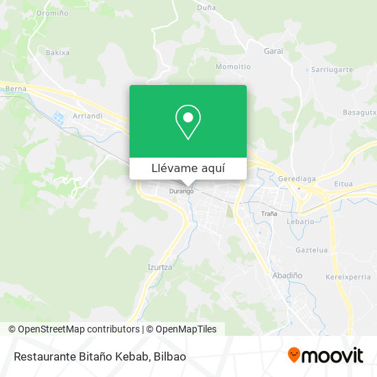 Mapa Restaurante Bitaño Kebab