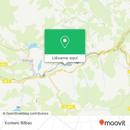 Mapa Kontent, Ego-Gain kalea, 6 20600 Eibar