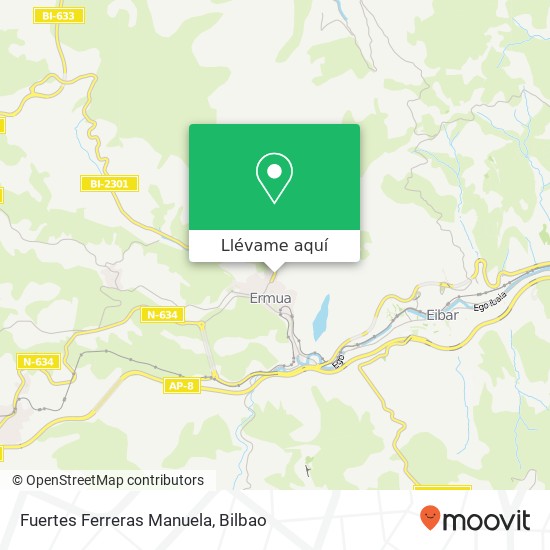 Mapa Fuertes Ferreras Manuela, Calle Zubiaurre, 32 48260 Ermua