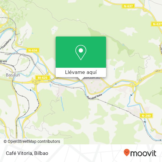 Mapa Café Vitoria, Ibaizabal kalea 48960 Kurtzea Galdakao