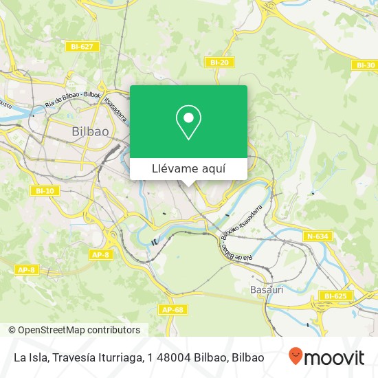 Mapa La Isla, Travesía Iturriaga, 1 48004 Bilbao