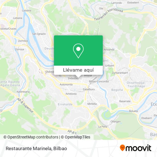 Mapa Restaurante Marinela