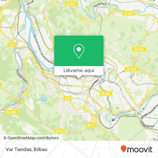 Mapa Var Tiendas, Alameda Urquijo, 59 48011 Bilbao