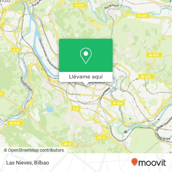 Mapa Las Nieves, Alameda Urquijo, 58 48011 Bilbao