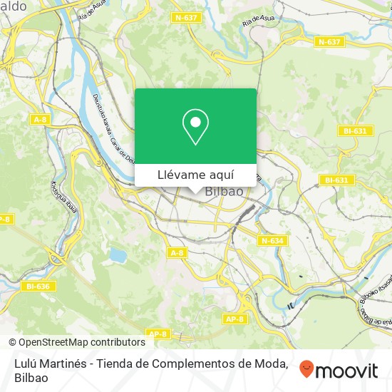 Mapa Lulú Martinés - Tienda de Complementos de Moda, Alameda Doctor Areilza 48011 Indautxu Bilbao