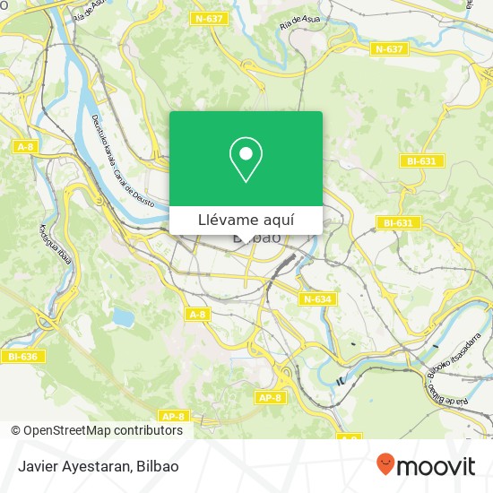 Mapa Javier Ayestaran, Calle Iparraguirre, 39 48011 Bilbao