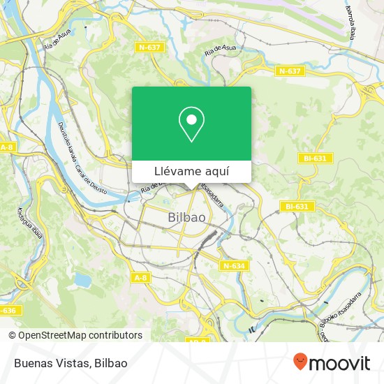 Mapa Buenas Vistas, Alameda de Mazarredo, 61 48009 Abando Bilbao