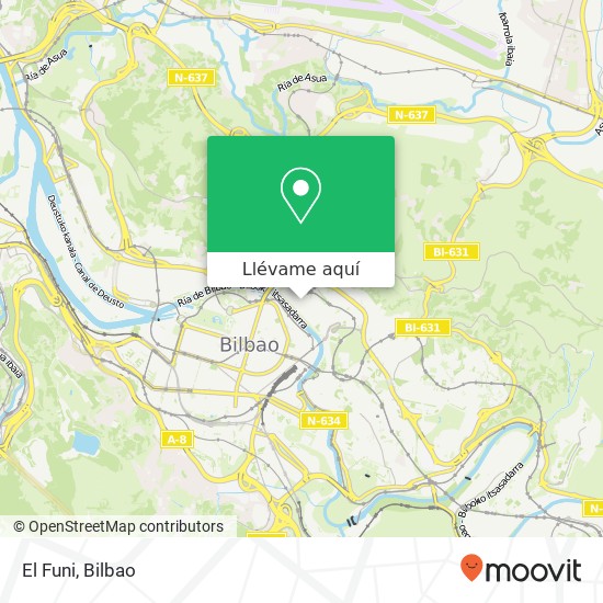 Mapa El Funi, Calle Múgica y Butrón, 8 48007 Bilbao