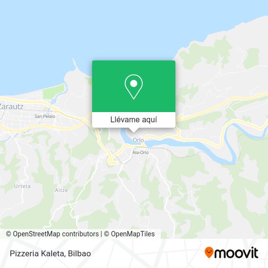 Mapa Pizzeria Kaleta