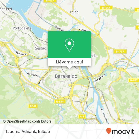Mapa Taberna Adnarik, Plaza Europa 48901 Barakaldo