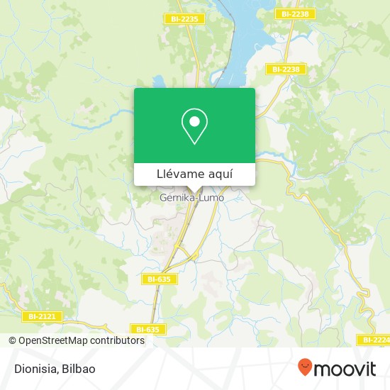 Mapa Dionisia, Calle Adolfo Urioste, 3 48300 Gernika-Lumo