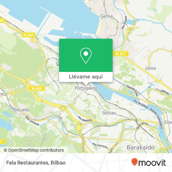 Mapa Fela Restaurantes, Calle Correos, 16 48920 Portugalete