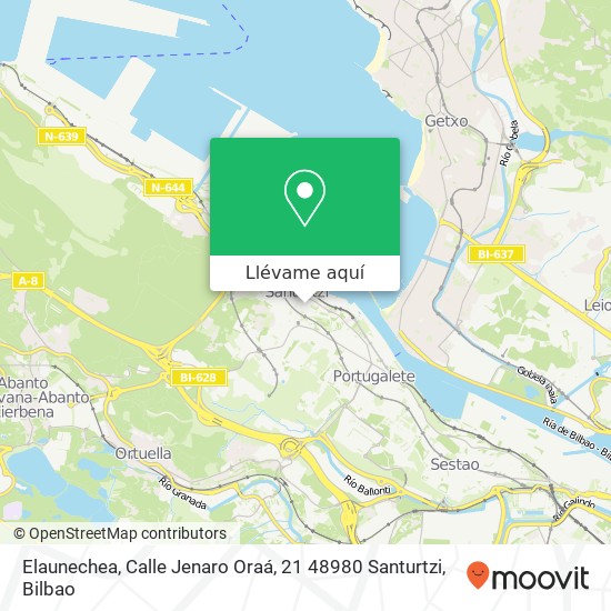 Mapa Elaunechea, Calle Jenaro Oraá, 21 48980 Santurtzi