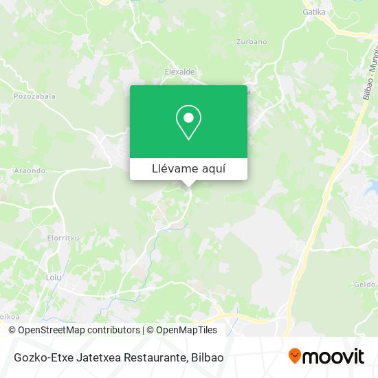 Mapa Gozko-Etxe Jatetxea Restaurante
