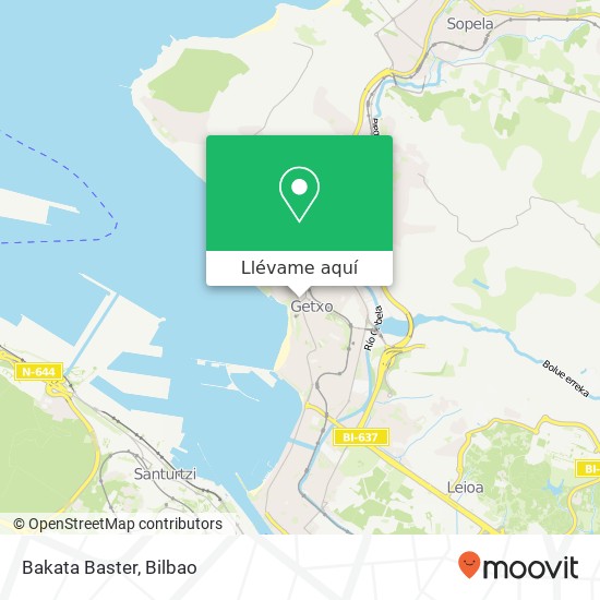 Mapa Bakata Baster, Algortako etorbidea, 78 48991 Algorta Getxo