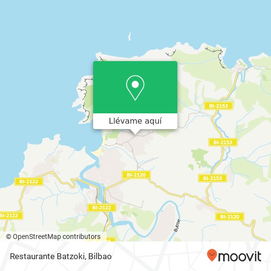 Mapa Restaurante Batzoki, Travesía Itsasbide 48630 Elexalde Gorliz