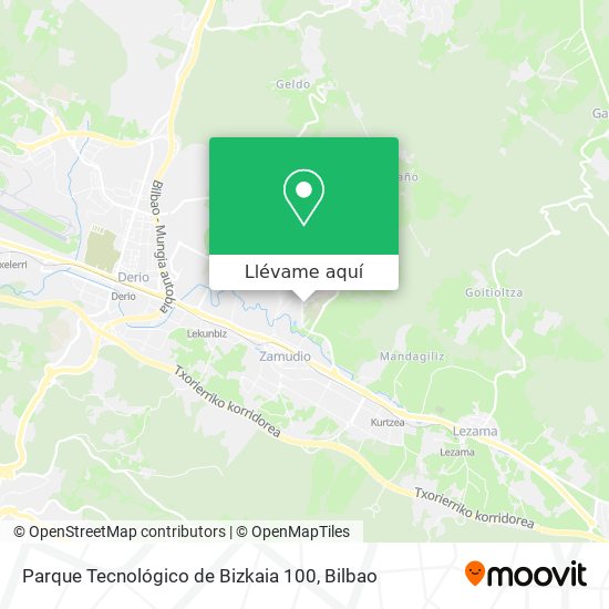 Mapa Parque Tecnológico de Bizkaia 100